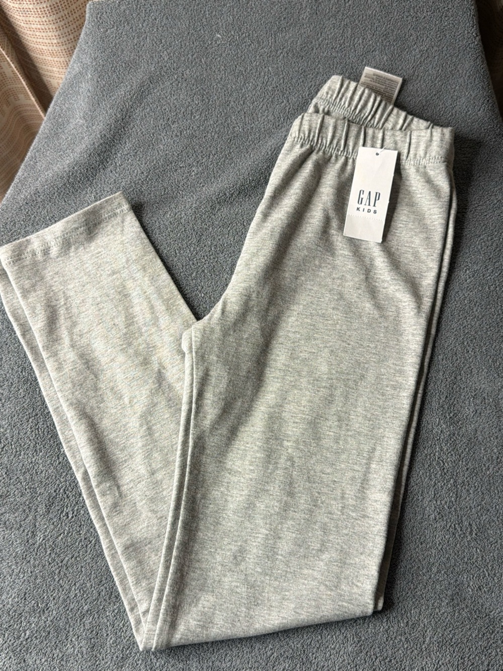 GAP Light Gray Kids Elastic-Waist Leggings